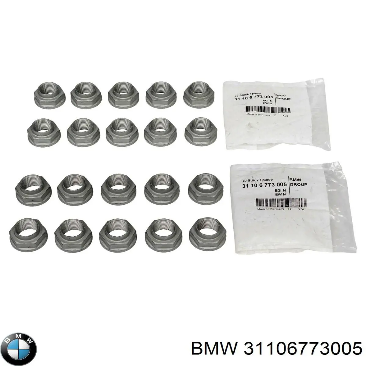Comprar 31106773005 BMW Tuerca del cubo de la rueda delantera
