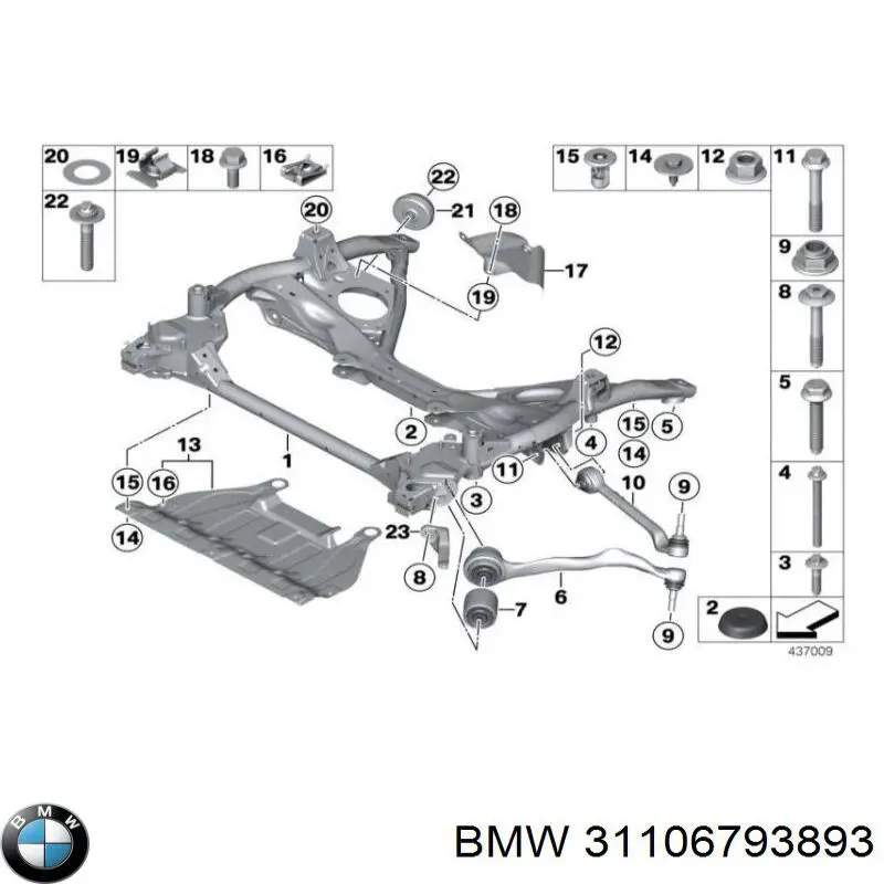 Cojinete de cubo delantero BMW 31106793893 precio, desde 13,29 EUR