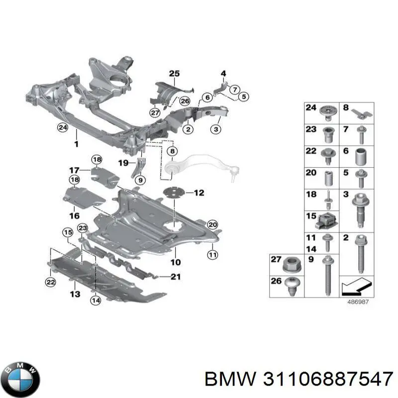 Protección de cárter BMW 31106887547 precio, desde 227,96 EUR
