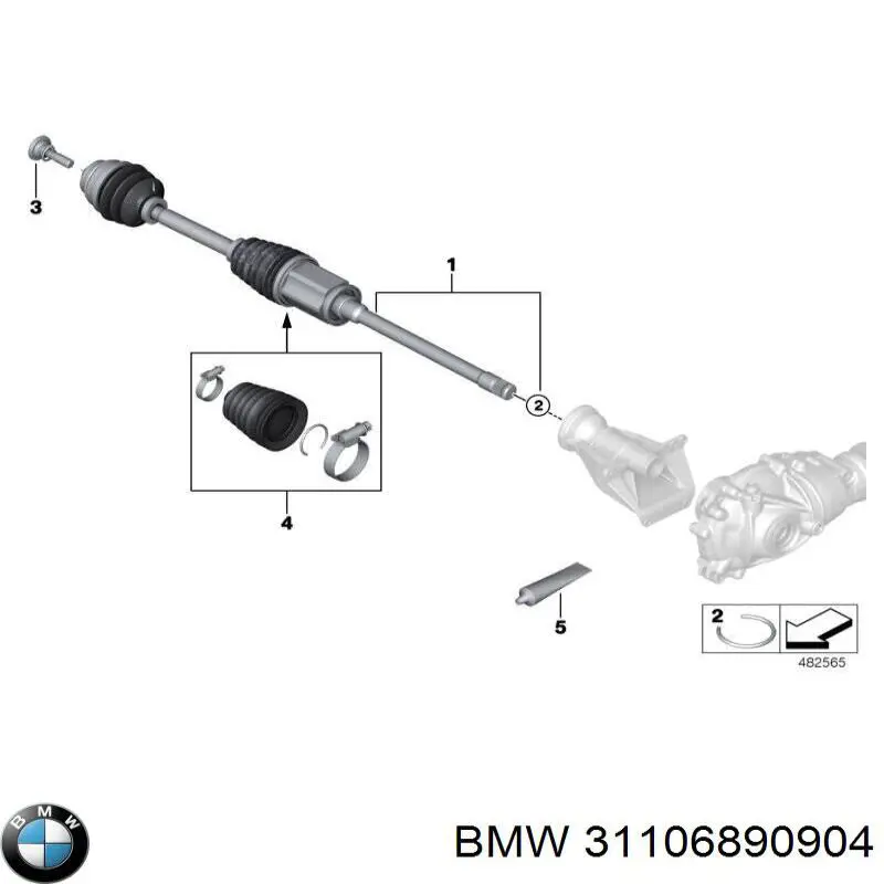 Barra oscilante, suspensión de ruedas delantera, inferior derecha para BMW X4 (G02, F98)