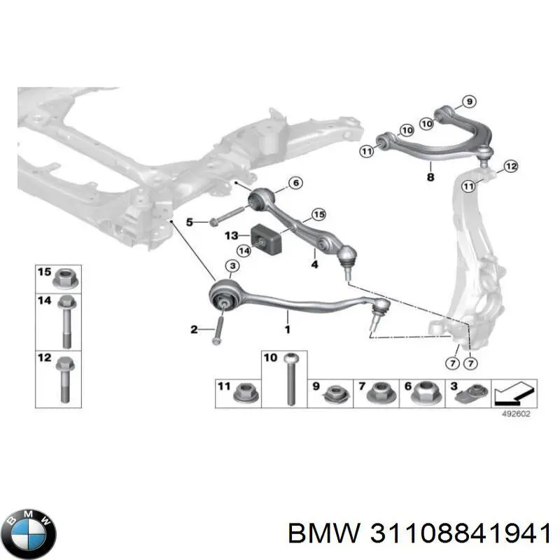 Comprar 212388 ABS Brazo inferior izquierdo de la suspensión delantera