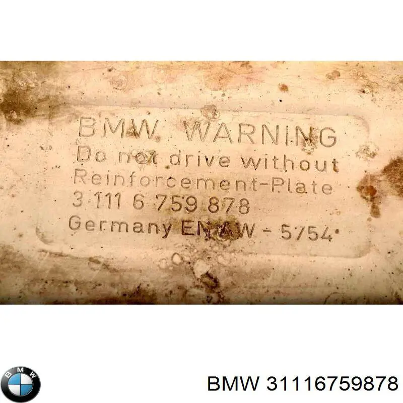 Protección de cárter BMW 31116759878 precio, desde 111,80 EUR