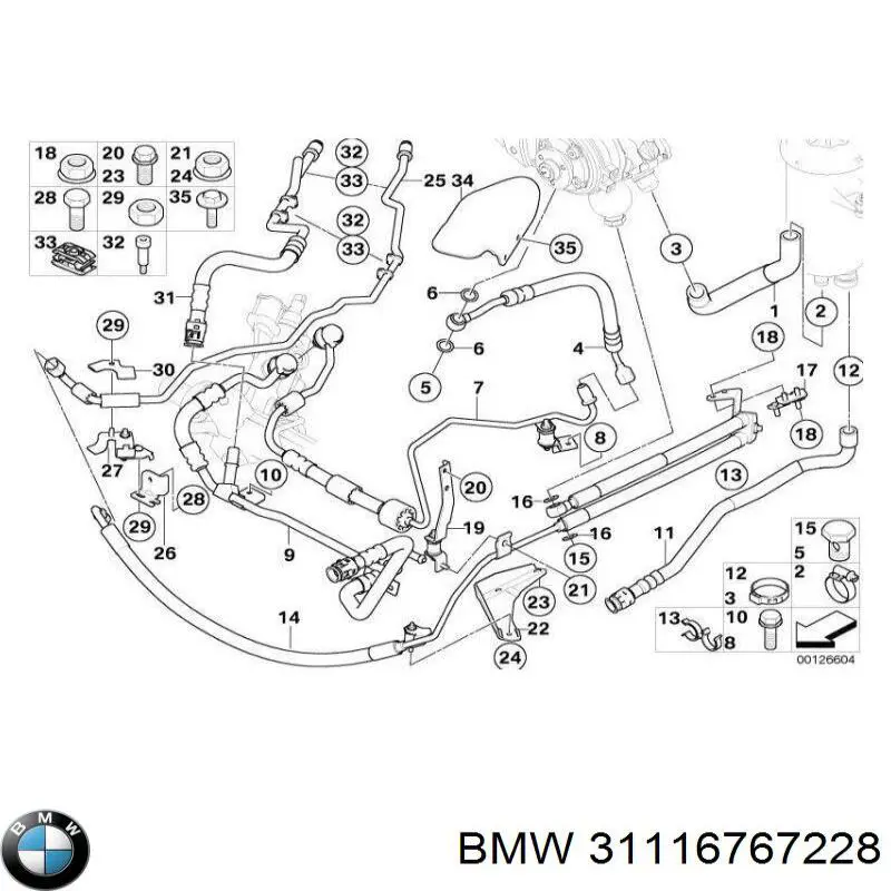 31116767228 BMW protección motor /empotramiento