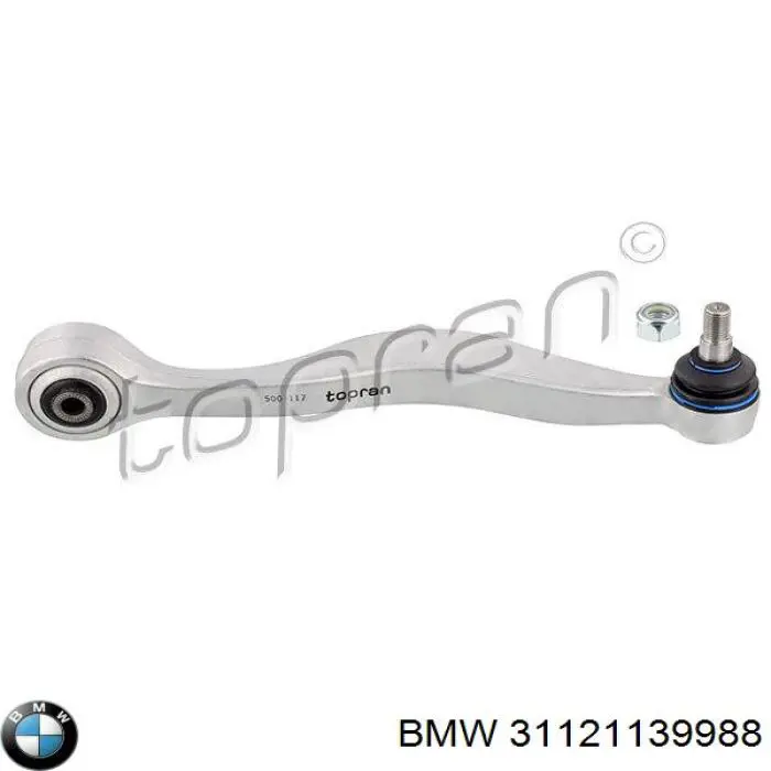 Brazo inferior derecho de la suspensión delantera 31121139988 BMW