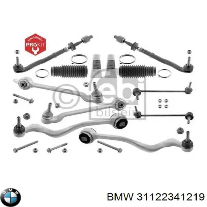 Brazo inferior izquierdo de la suspensión delantera 31122341219 BMW