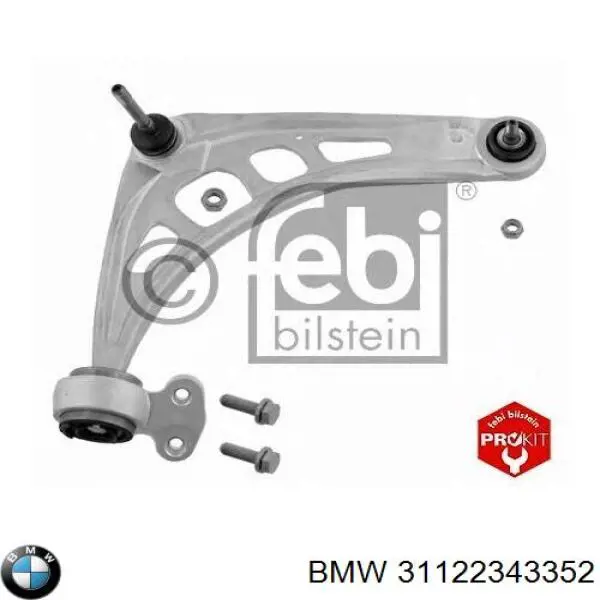 Brazo inferior derecho de la suspensión delantera BMW 31122343352 precio, desde 94,15 EUR