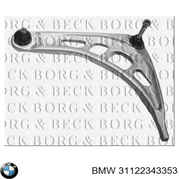 31122343353 BMW barra oscilante, suspensión de ruedas delantera, inferior izquierda