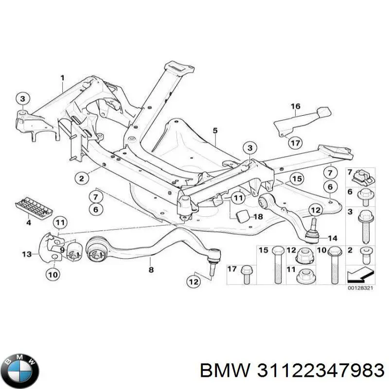 Comprar 31122347983 BMW Brazo inferior izquierdo de la suspensión delantera