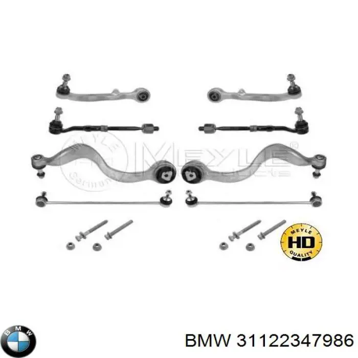 31122347986 BMW barra oscilante, suspensión de ruedas delantera, inferior derecha