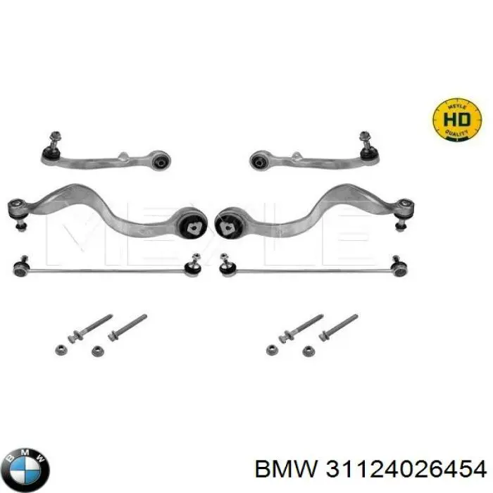 31124026454 BMW barra oscilante, suspensión de ruedas delantera, inferior derecha