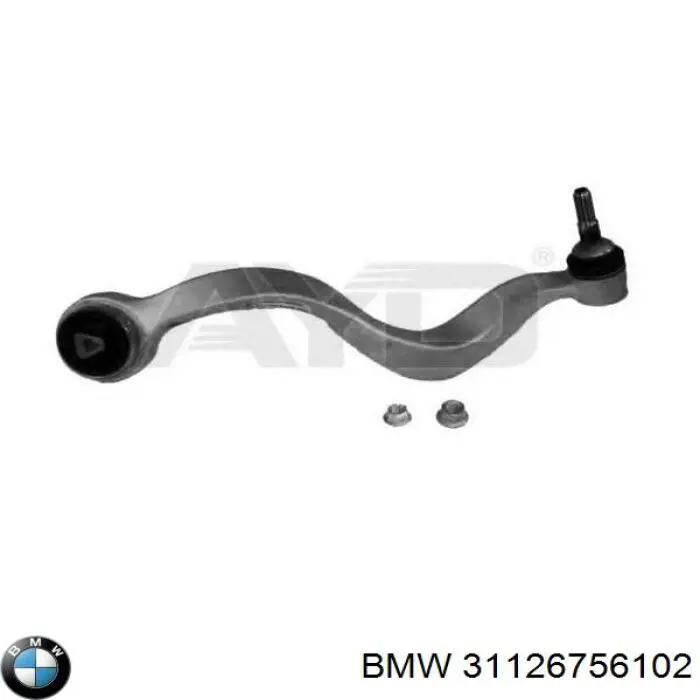 31126756102 BMW barra oscilante, suspensión de ruedas delantera, inferior derecha