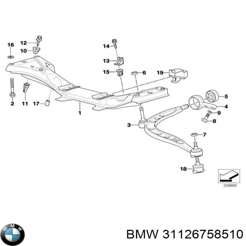 Rótula inferior de suspensión BMW 31126758510 precio, desde 21,43 EUR