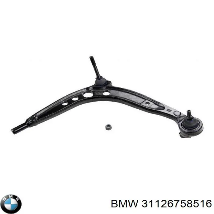 31126758516 BMW barra oscilante, suspensión de ruedas delantera, inferior derecha