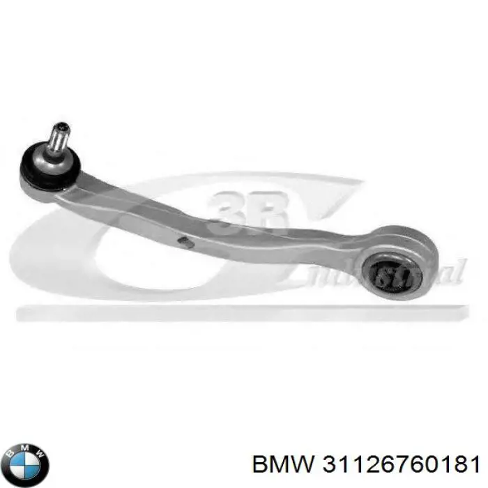 Brazo inferior izquierdo de la suspensión delantera 31126760181 BMW
