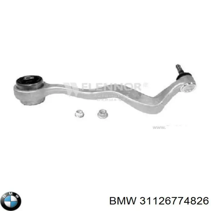 Brazo inferior derecho de la suspensión delantera 31126774826 BMW