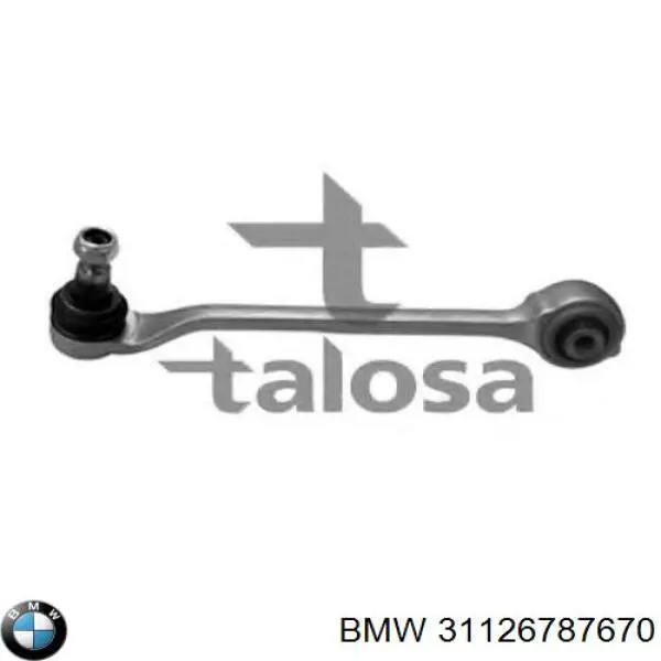 Brazo inferior derecho de la suspensión delantera 31126787670 BMW