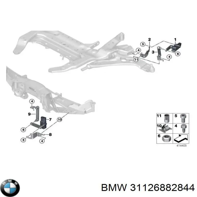 31126882844 BMW silentblock de suspensión delantero inferior