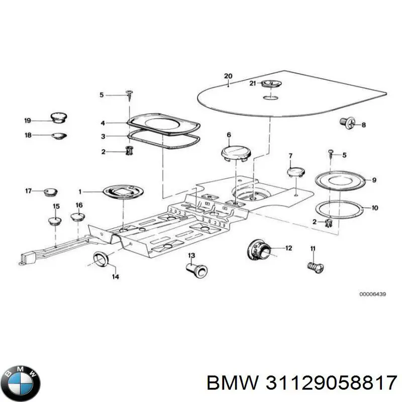 Silentblock de brazo de suspensión delantero superior BMW 31129058817