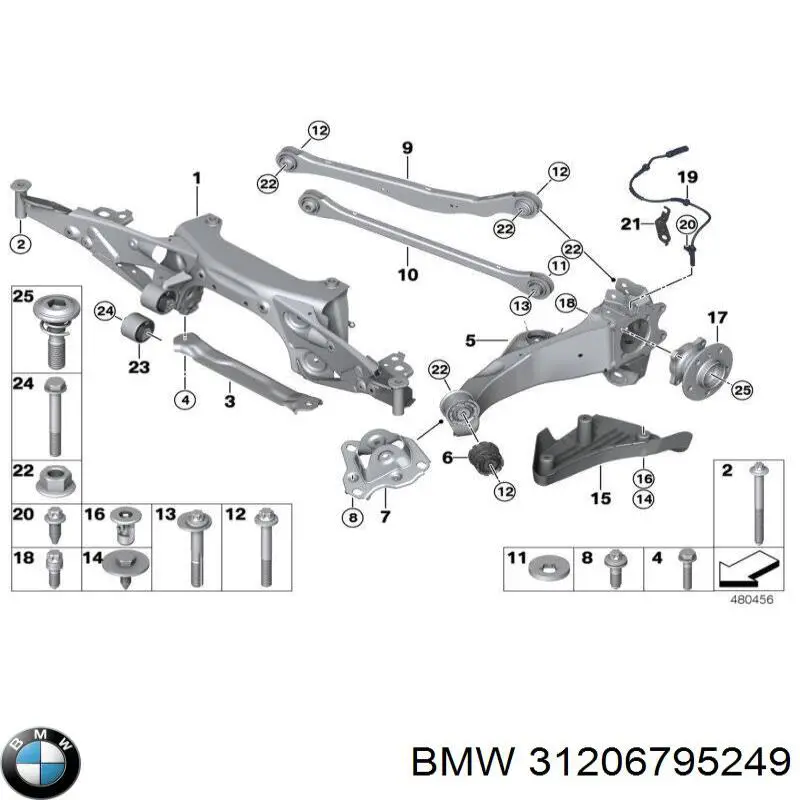 Comprar 31206795249 BMW Tornillo exterior del semieje delantero (CV)
