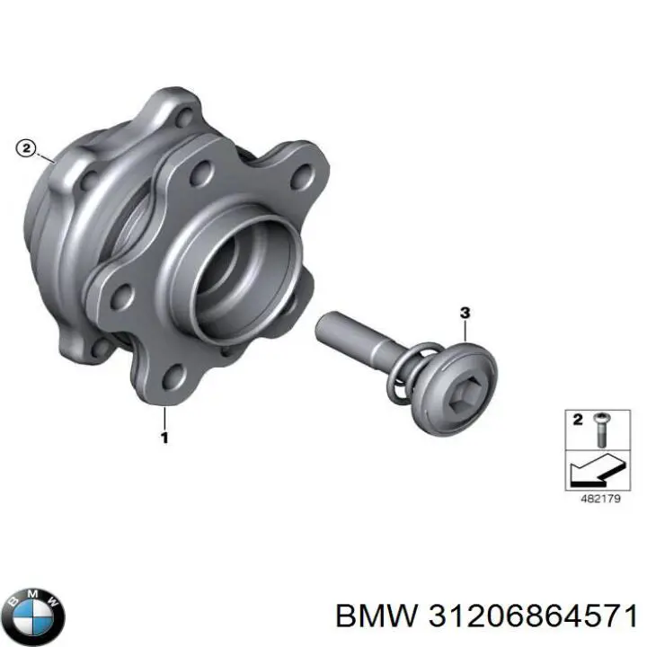 Cubo delantero para BMW 6 (G32)