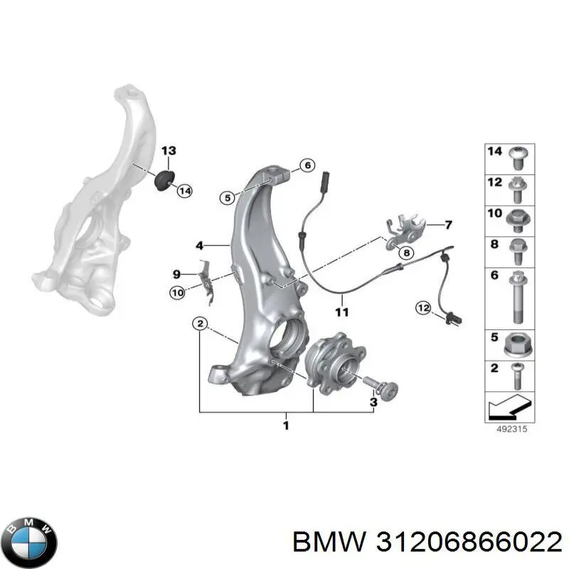 Perno de cubo BMW 31206866022 precio, desde 15,11 EUR