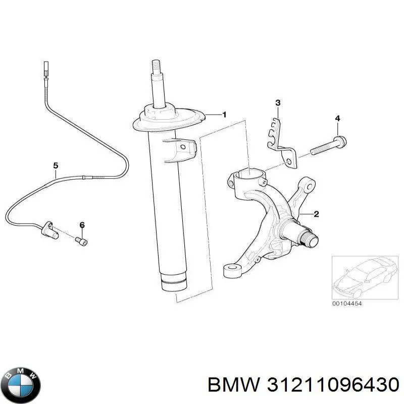 Mangueta delantera derecha BMW 31211096430 precio, desde 63,89 EUR