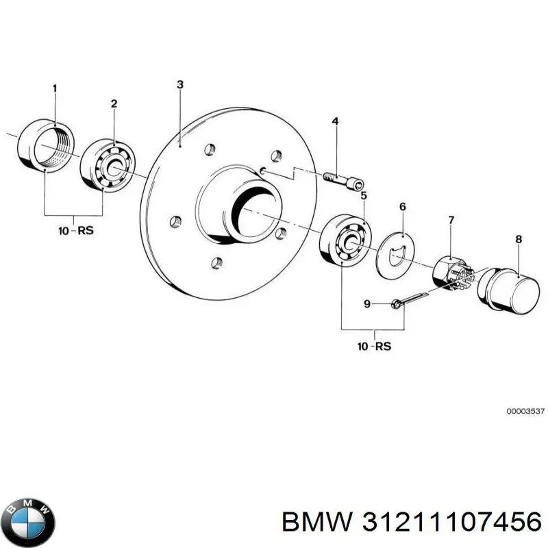 Cojinete de rueda delantero BMW 3 sedán (E21) (1975 - 1984) precio, desde 11,78 EUR