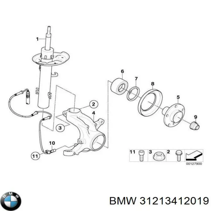 Mangueta delantera izquierda BMW 31213412019 precio, desde 94,38 EUR
