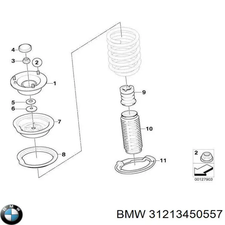 Mangueta delantera izquierda BMW 31213450557 precio, desde 98,74 EUR