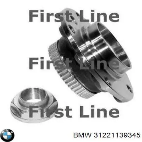 Buje de rueda delantero 31221139345 BMW