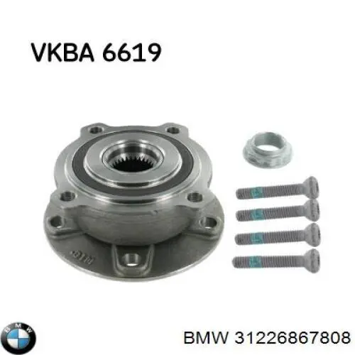 Buje de rueda delantero 31226867808 BMW