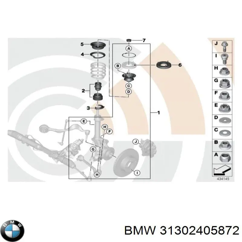 Guardapolvo del amortiguador delantero BMW 31302405872 precio, desde 29,02 EUR