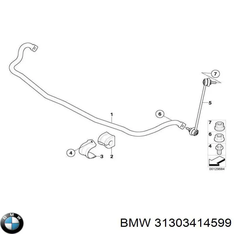 Estabilizador delantero para BMW X3 (E83)