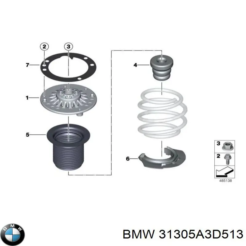 Soporte del amortiguador delantero BMW 31305A3D513 precio, desde 115,63 EUR