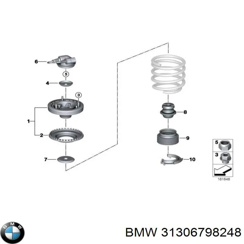 Comprar 31306798248 BMW Fuelle, amortiguador delantero