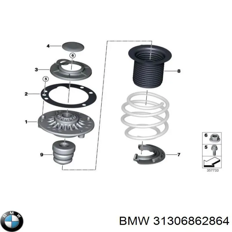 Comprar 31306862864 BMW Bieleta estabilizadora delantera