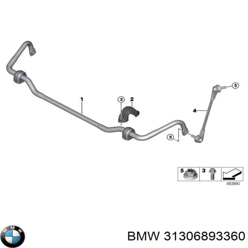 Bieleta estabilizadora delantera derecha BMW 31306893360 precio, desde 17,97 EUR