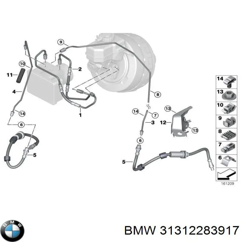 31312284095 BMW amortiguador delantero izquierdo