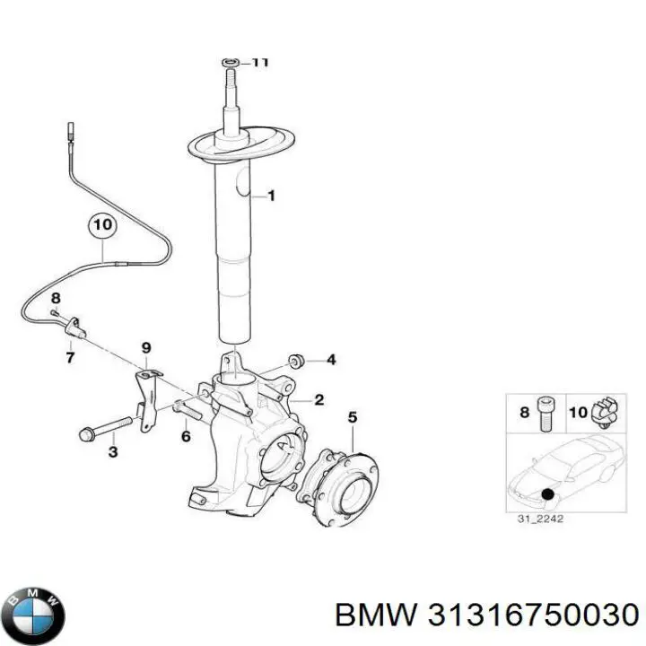 Amortiguadores BMW 31316750030 precio, desde 84,22 EUR