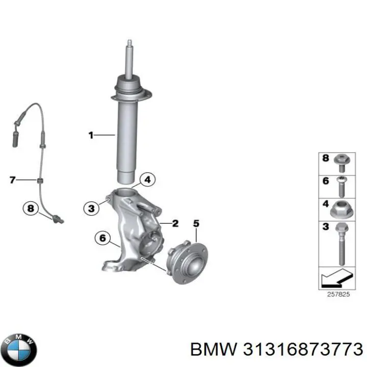 Comprar 31316873773 BMW Amortiguador