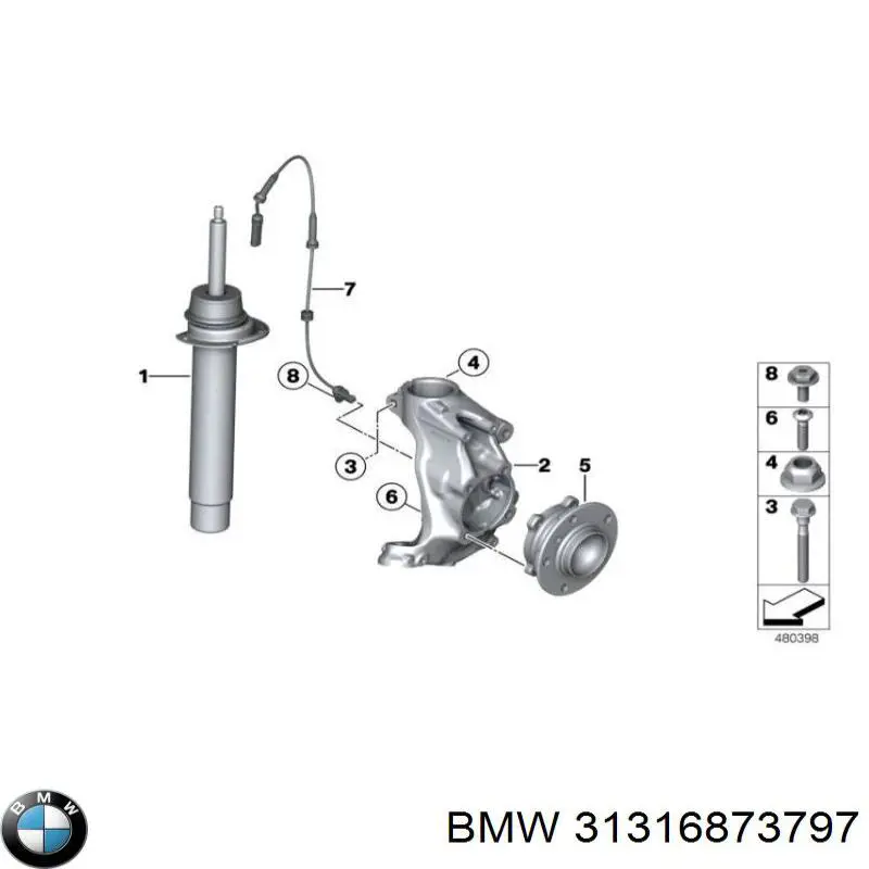 Amortiguadores BMW 31316873797 precio, desde 72,41 EUR