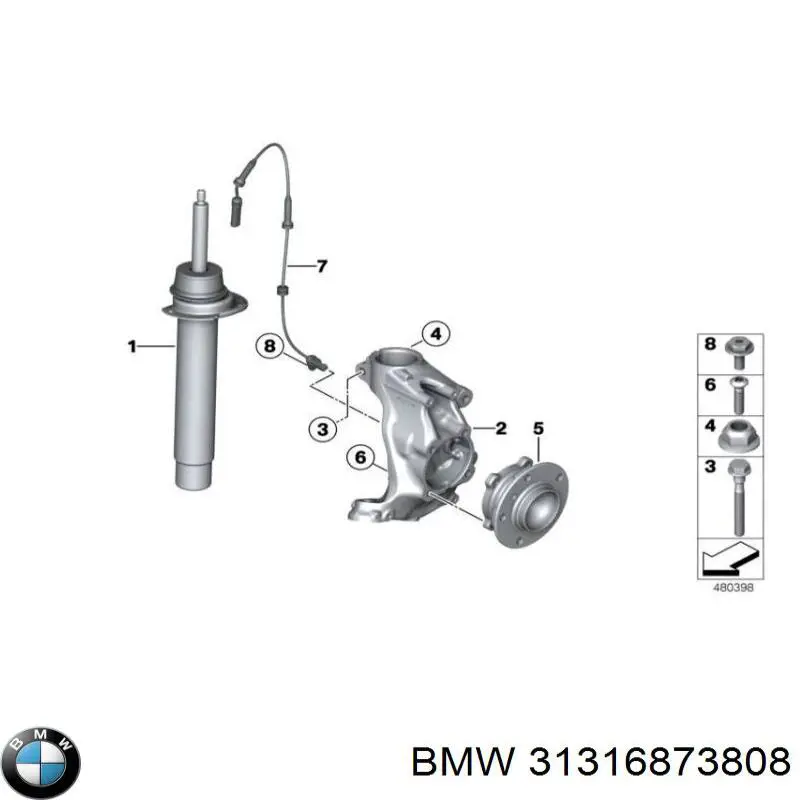 Comprar 31316873808 BMW Amortiguador