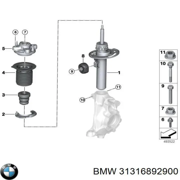 Amortiguador delantero derecho Sachs 350516 precio, desde 144,14 EUR