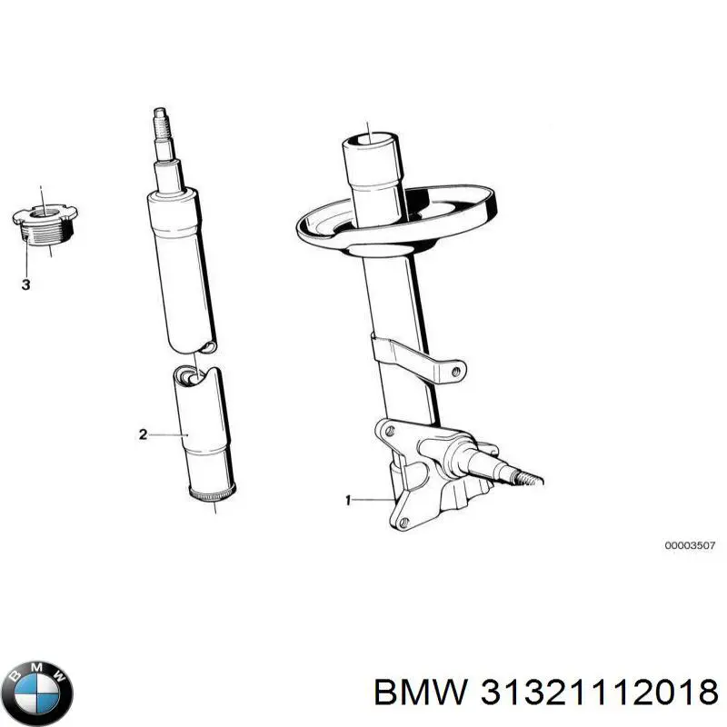 31321112018 BMW amortiguador delantero
