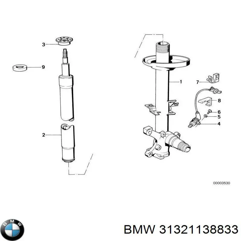 Amortiguadores BMW 31321138833 precio, desde 94,30 EUR