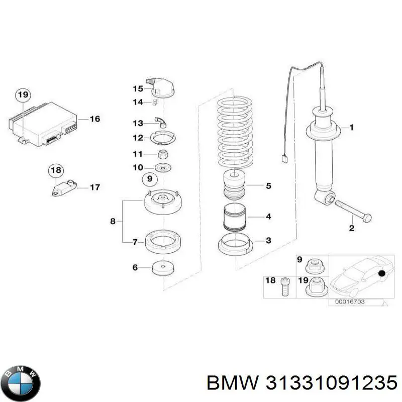 Comprar 31331091235 BMW Fuelle, amortiguador delantero