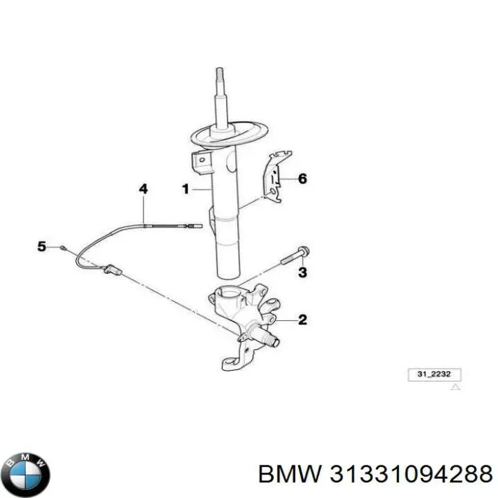 31331094288 BMW junta anular, inyector