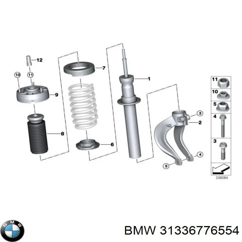 Guardapolvo del amortiguador delantero BMW 31336776554 precio, desde 15,08 EUR