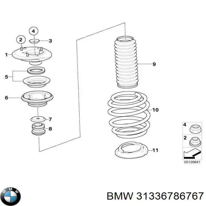 31336786767 BMW Muelle delantero