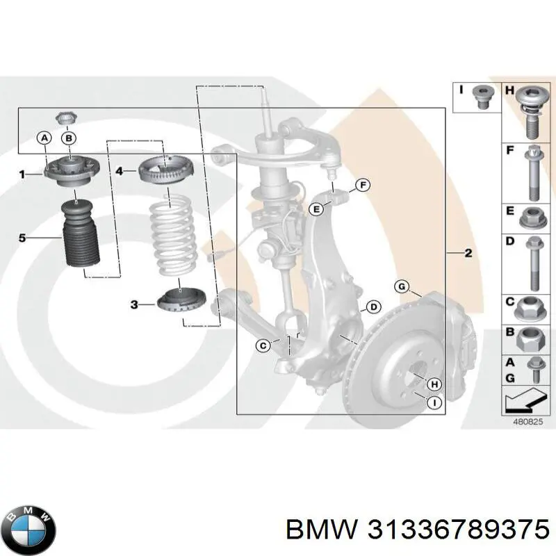 31336784106 BMW almohadilla de tope, suspensión delantera